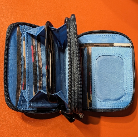 Lug Splits Compact RFID Wallet - Riverwalk Navy, LIKE NEW โจDISCONTINUED!โจ - Picture 5 of 8